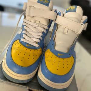 Nike AirForce 1 High Yellow/Blue Size 11